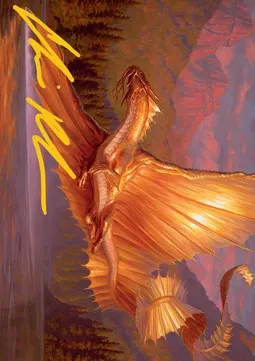 Art Series: Adult Gold Dragon