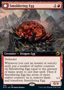 Smoldering Egg // Ashmouth Dragon