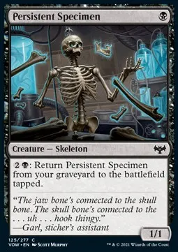 Persistent Specimen