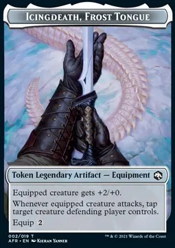 Icingdeath, Frost Tongue Token // Spider