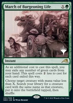 March of Burgeoning Life