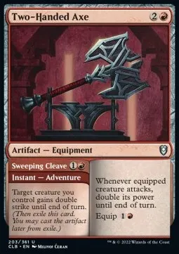 Two-Handed Axe // Sweeping Cleave