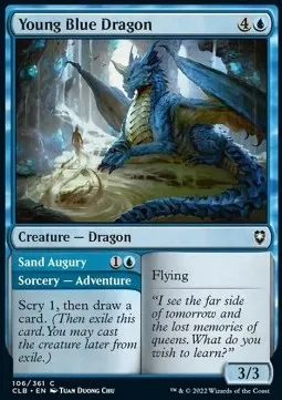 Young Blue Dragon // Sand Augury