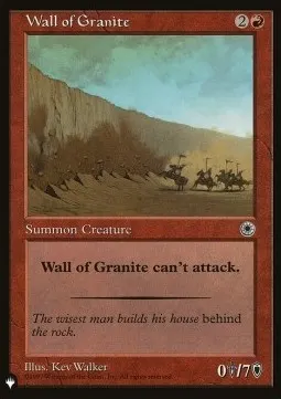 Wall of Granite