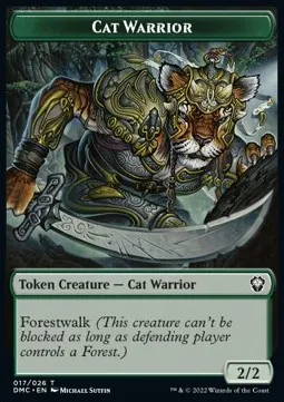 Cat Warrior // Saproling