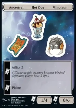 Ancestral Hot Dog Minotaur