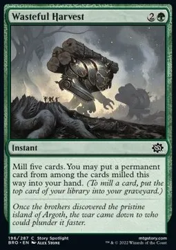 Wasteful Harvest