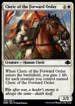 Cleric of the Forward Order