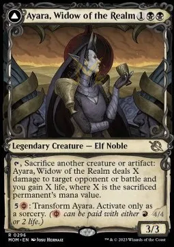 Ayara, Widow of the Realm // Ayara, Furnace Queen