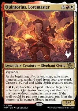 Quintorius, Loremaster