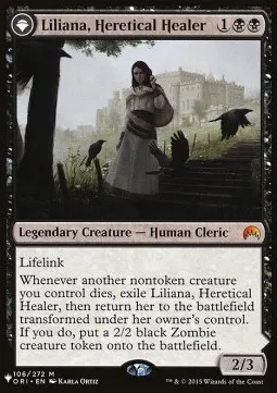 Liliana, Heretical Healer // Liliana, Defiant Necromancer