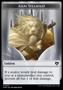 Ajani Steadfast Emblem // Wizard