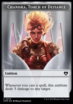 Chandra, Torch of Defiance Emblem // Wizard