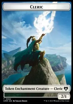 Cleric Token (W 2/1) // Elf Warrior Token (G 1/1)
