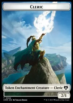 Cleric Token (W 2/1) // Elf Warrior Token (G 1/1)