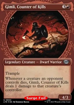 Gimli, Counter of Kills