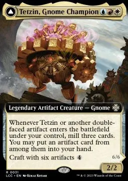 Tetzin, Gnome Champion // The Golden-Gear Colossus