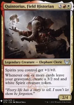 Quintorius, Field Historian