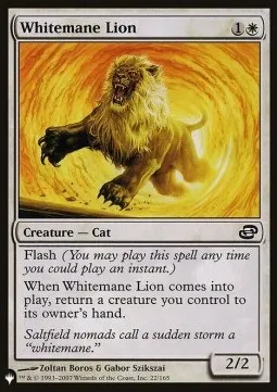 Whitemane Lion