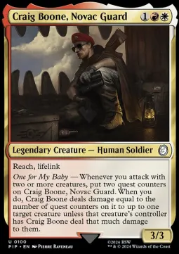 Craig Boone, Novac Guard