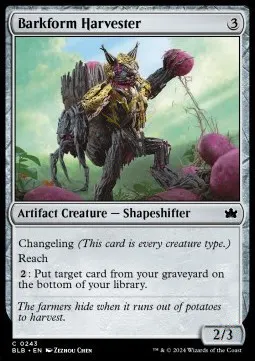 Barkform Harvester