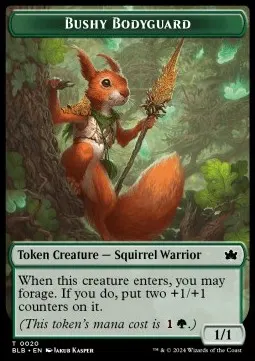 Bushy Bodyguard // Ral, Crackling Wit Emblem