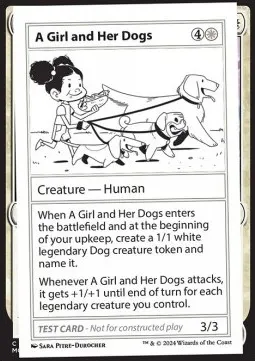 A Girl and Her Dogs