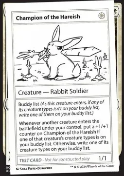 Champion of the Hareish