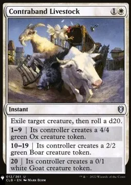 Contraband Livestock
