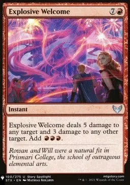 Explosive Welcome