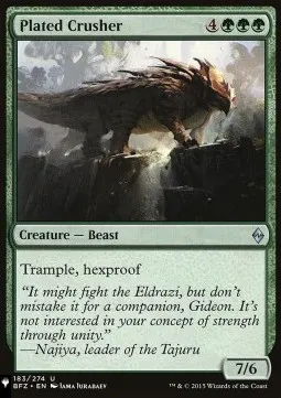 Plated Crusher