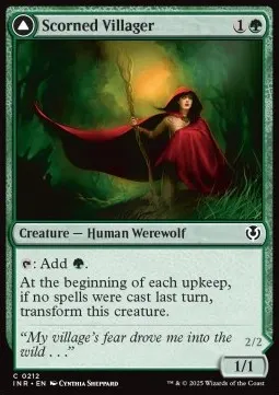 Scorned Villager // Moonscarred Werewolf