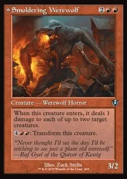 Smoldering Werewolf // Erupting Dreadwolf