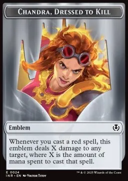 Human // Chandra, Dressed to Kill Emblem