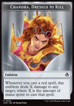 Human // Chandra, Dressed to Kill Emblem