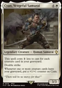 Cyan, Vengeful Samurai