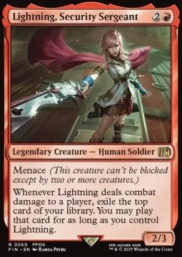 Lightning, Security Sergeant