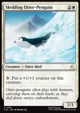 Sledding Otter-Penguin