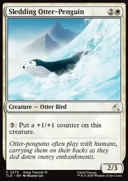 Sledding Otter-Penguin