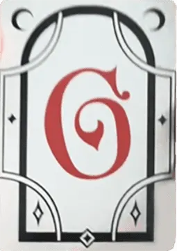 An Encyclopedia of Magic Face Card "G"