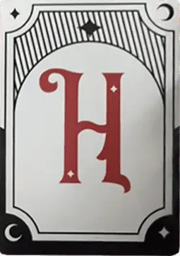An Encyclopedia of Magic Face Card "H"