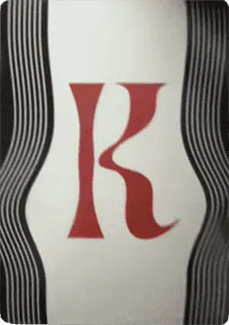 An Encyclopedia of Magic Face Card "K"