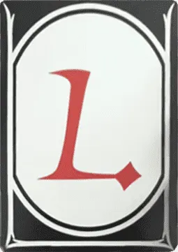 An Encyclopedia of Magic Face Card "L"
