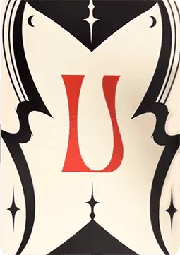 An Encyclopedia of Magic Face Card "U"
