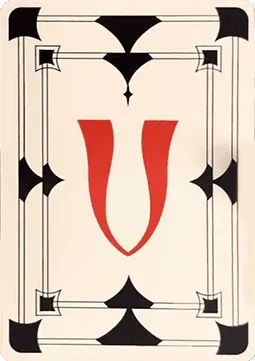 An Encyclopedia of Magic Face Card "V"