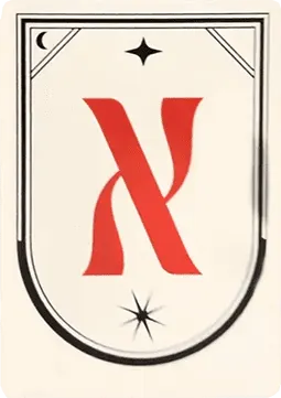 An Encyclopedia of Magic Face Card "X"