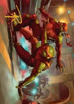 Art Series: Raph & Mikey, Troublemakers