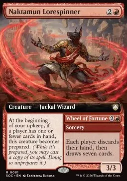 Naktamun Lorespinner // Wheel of Fortune
