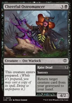 Cheerful Osteomancer // Raise Dead