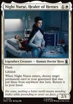 Night Nurse, Healer of Heroes